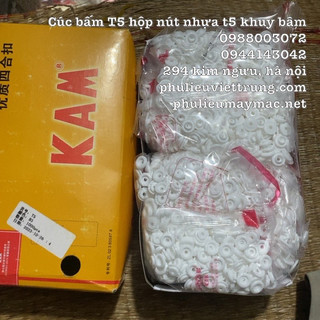 Cúc BấmT5 hộp 1000 bộ cỡ 1 2cm khuy 3 chi tiết Hộp 1000 Bộ #11020