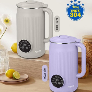 Máy làm sữa hạt KORICHI-6344 dung tích lớn 1200ml Máy xay nấu sữa hạt đa năng mini chính hãng cao cấp