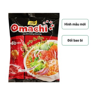 Mì omachi sốt bò hầm khoai tây ăn liền date mới