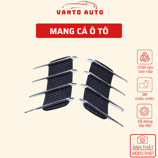 Bộ 2 mang cá ô tô - mang cá giả hốc gió trang trí ô tô