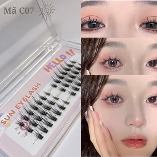 Mi giả tách sợi (tặng kèm keo,nhíp) C07 mi tự nối tại nhà phù hợp makeup nhẹ nhàng,trong trẻo hàng ngày