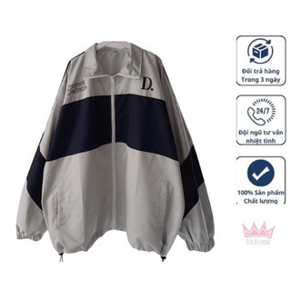 Áo khoác dù namnữ 2 lớp form rộng dererro new style , áo gió form rộng chất dù 2 lớp