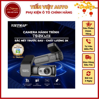 Vietmap ts-2k lite ghi hình trước sau, tặng vietmap live pro 12 tháng