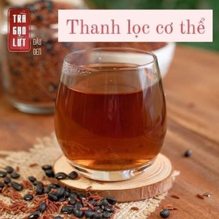 Trà gạo lứt đậu đen hoa nhài lá sen rang tay (HANDMADE) thơm ngon thải độc 500gr