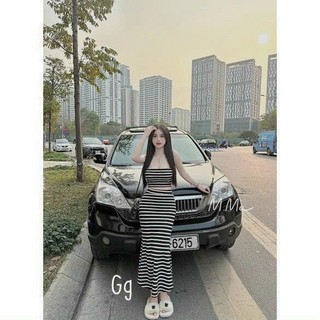Sét váy body gân sọc MTB