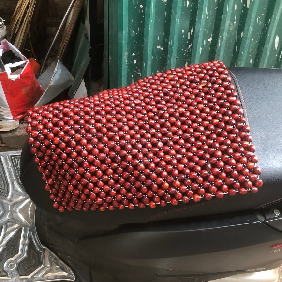 Đệm Lót hạt gỗ Nhãn 45x45 cm yên xe máy Ô tô - ghế văn phòng - ghế chơi game- size 45x45 giá tại xưởng làng nghề nhị khê