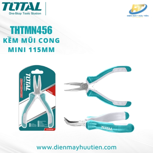 Kềm mũi cong mini 115mm Total THTMN456