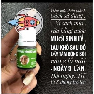 Tinh dầu bôi mũi Lợi An Tinh dầu lợi an - Thảo dược viêm xoang, viêm mũi lợi an hết sổ mũi xoang mũi