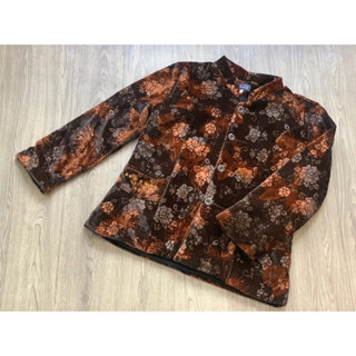 Áo khoác nhung  bà già lót nỉ giữ nhiệt ấm