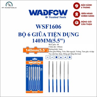 Bộ dũa kim loại wadfow 6 cái bộ 140mm wsf1606 - pt handtools