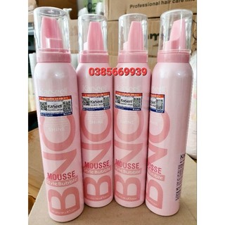 Mousse bọt tạo kiểu tóc uốn xoăn karseell bnc shine style bubble 200ml