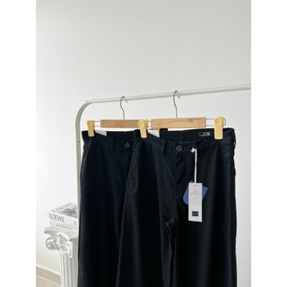 Quần linen ống suông rộng
