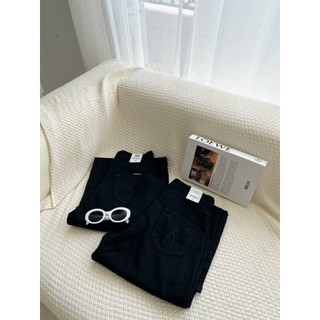Quần linen ống suông rộng