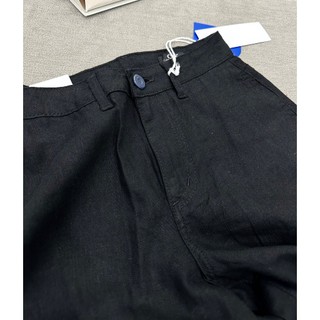 Quần linen ống suông rộng