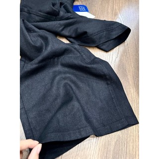 Quần linen ống suông rộng