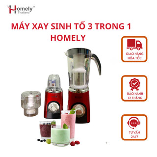 Máy xay sinh tố 3 trong 1 Homely HL-525 công suất 400W, máy xay 3 côi tiện dụng cho gia đình Homely Thailand