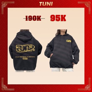 Áo Khoác Form Rộng Unisex HOODIE TUNI STREET Vải Nỉ Bông Dày Dặn - Tuni Store