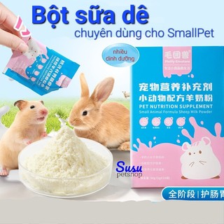 Bột sữa dê cho Hamster, Bọ, Chinchilla, Sóc và Thỏ