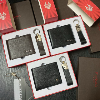 Set ví nam + key quà tết pierre da sịn sò
