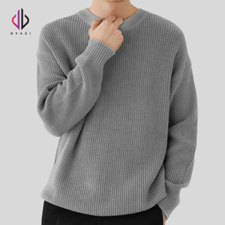Áo Len Nam Cổ Tròn Dài Tay Kiểu Dáng Sweater Cao Cấp Phong Cách Hàn Quốc Form Rộng Nhiều Màu DYACI Hạt Gạo AL69