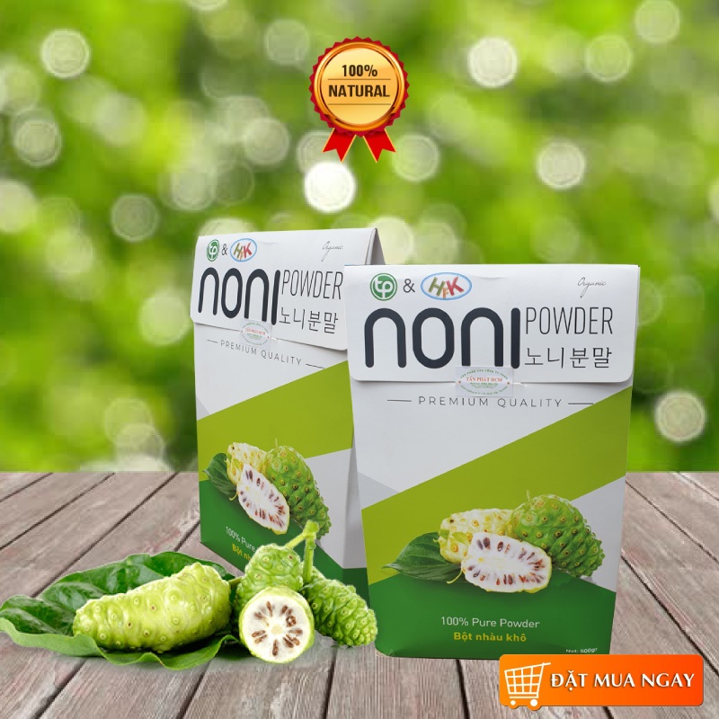 Bột trái nhàu - Hàng nguyên chất túi lớn loại 500g - Hàng sạch thơm cao cấp
