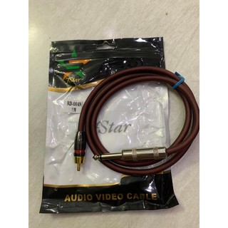 Dây chuyển jack 6 ly ra 1 đầu bông sen Tốt
