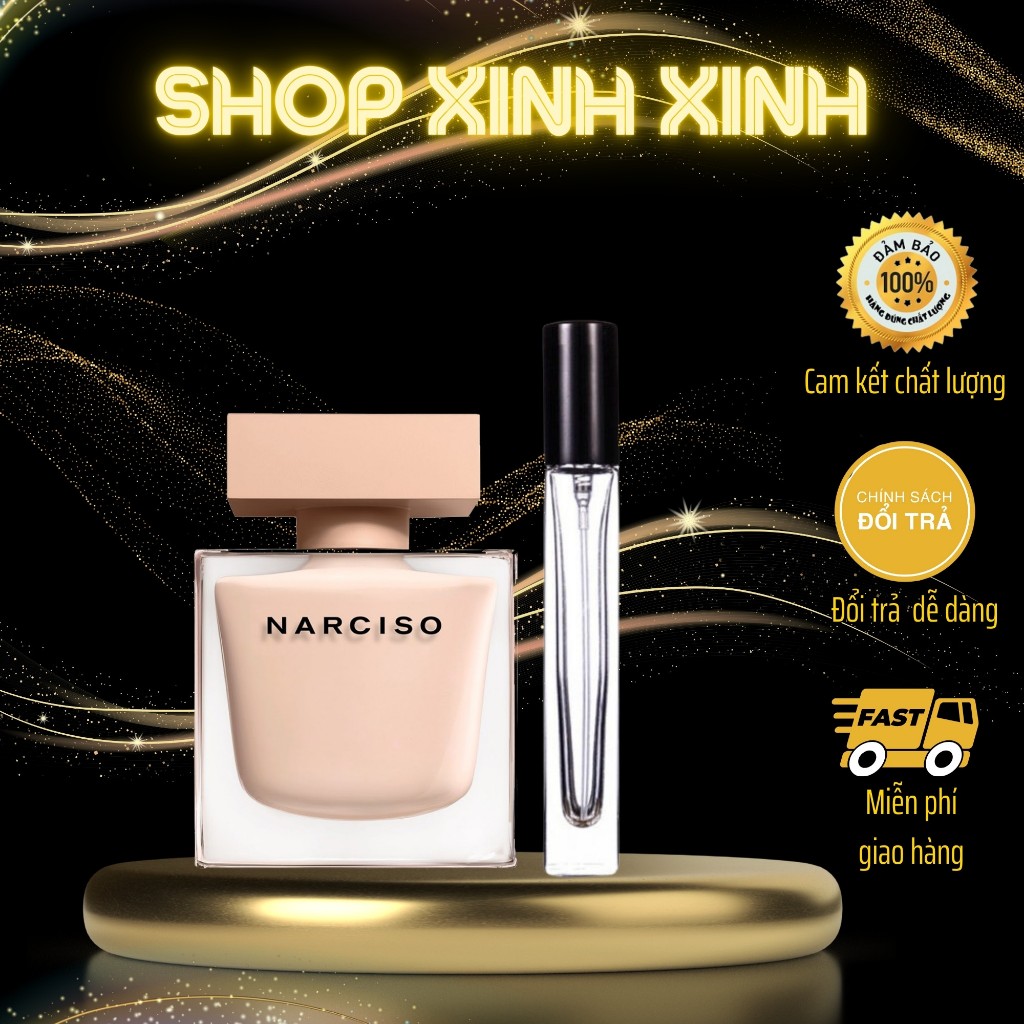 Nước hoa Narciso Poudree Chiết 10ml - Mùi hương nữ tính nhẹ nhàng
