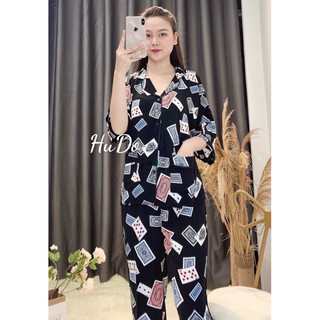 BỘ PIJAMA LỤA CAO CẤP CÁNH DƠI CỘC DÀI