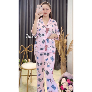 BỘ PIJAMA LỤA CAO CẤP CÁNH DƠI CỘC DÀI