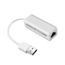 Đầu chuyển USB ra Lan 10/100 (Trắng) - Usb Lan dây