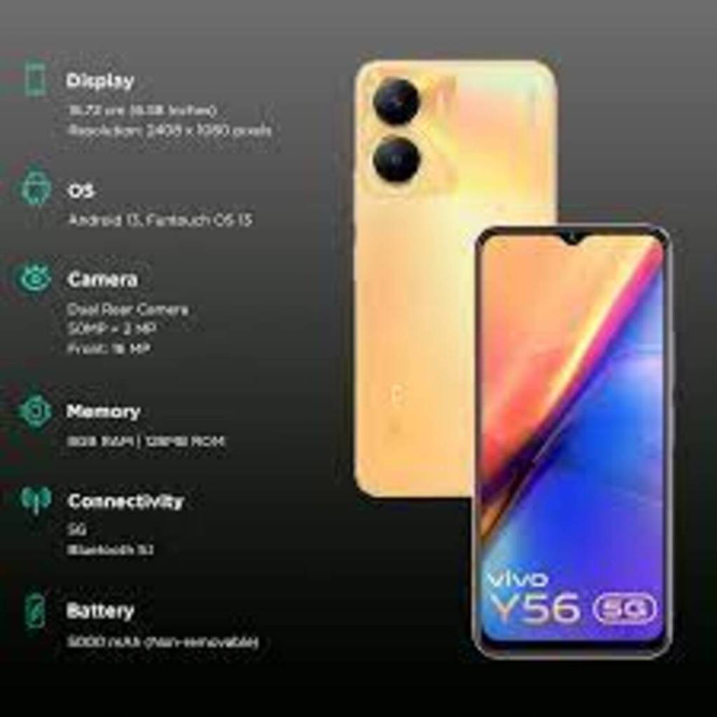 Điện thoại Vivo Y56 5G máy 2sim ram 8G/256G máy Chính Hãng, Bảo hành 12 tháng - TNN 06