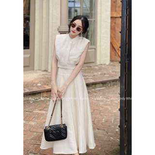 Charmia Set_Set Áo cổ trụ và Chân váy dáng dài thanh lịch & sang trọng SALOM