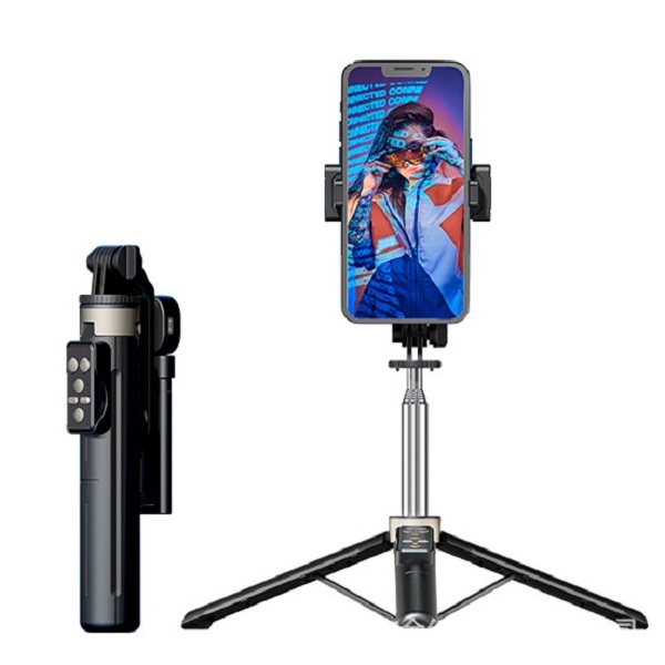 Giá đỡ điện thoại,Gậy chụp ảnh 3 chân 1m05 Selfie 3in1 có Remote bluetooth quay video,chụp hình toàn cảnh chống rung