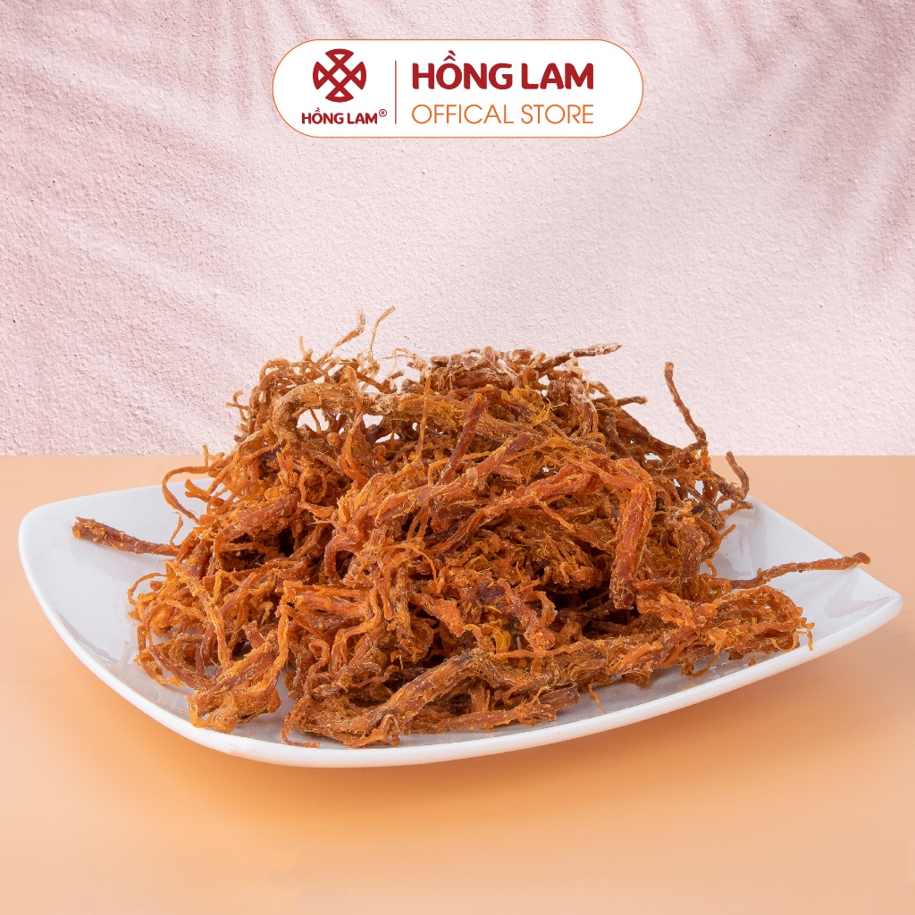 Bò khô (sợi) Hồng Lam (200gr, 400gr). Hương vị thơm cay, ngọt gói