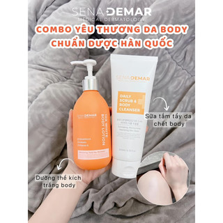 Combo kem body senademar 300ml và sữa tắm tẩy da chết senademar 200g hạn 2026 (tặng Mặt Nạ Rwine Beauty 40ml)