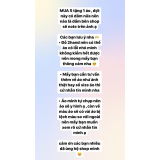 ĐỢT 2 áo cami , tube , balo , đầm [ Mua 5 tặng 1 áo ]