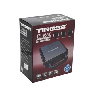 (CS 1200W)Máy Nướng Bánh Mì Sandwich Tiross TS9656 Máy Làm Bánh Waffel 3 Khay bh 12 tháng
