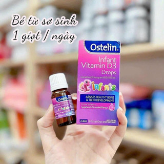 Vitamin D Ostelin dạng giọt (15ml) (0-12 tuổi)