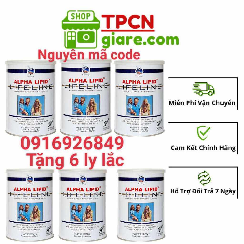 com 12  thùng sữa non alpha lipid tặng kèm  ly lắc