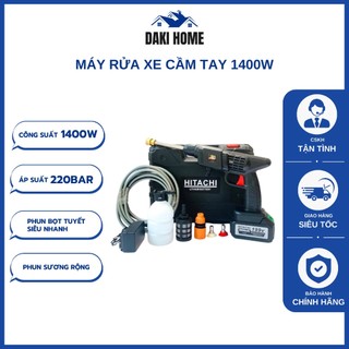 Máy rửa xe dùng pin Hitachi 199V phun nước áp lực cao,Máy Rửa Xe Hitachi Hàng Chính Hãng