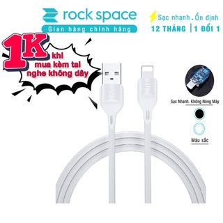 Dây Cáp Sạc Iphone RockSpace Z12 sạc nhanh ổn định không nóng máy độ dài 1m hàng chính hãng bảo hành 12 tháng