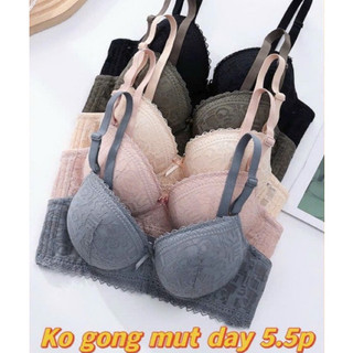 ÁO LÓT REN đệm tim siêu nâng ngực đệm dày 5cm, tạo khe, áo lót mặc áo dài 5p mã 912