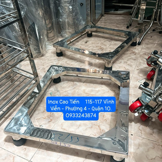 Chân để máy giặt inox - chân để tủ lạnh inox đủ size
