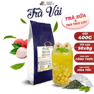 Trà Vải Thượng Hạng SHANGAO Gói 400g (50 túi lọc x 8g) Chuyên Dùng Pha Chế Trà Trái Cây, Trà vải, Trà ủ lạnh,...