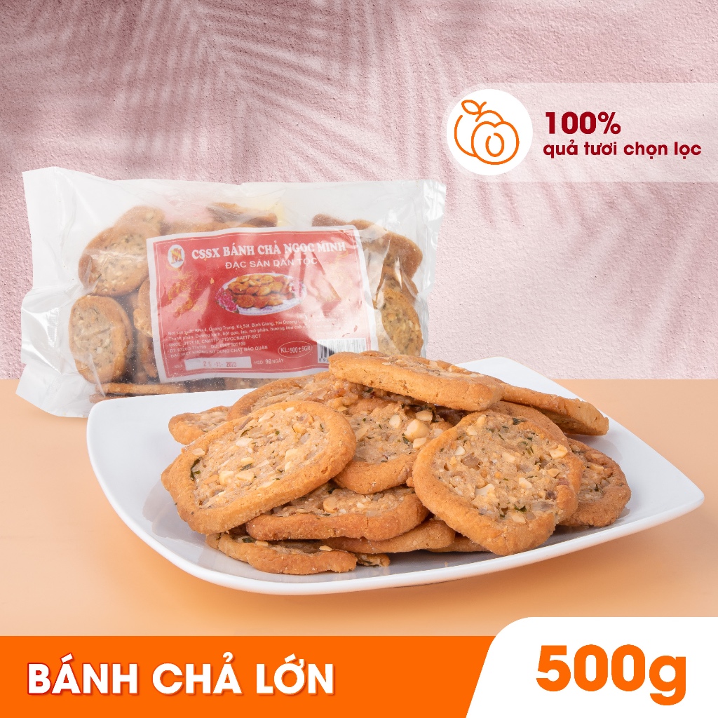Bánh chả Hồng Lam gói (200gr, 500gr). Có vị thơm, bùi