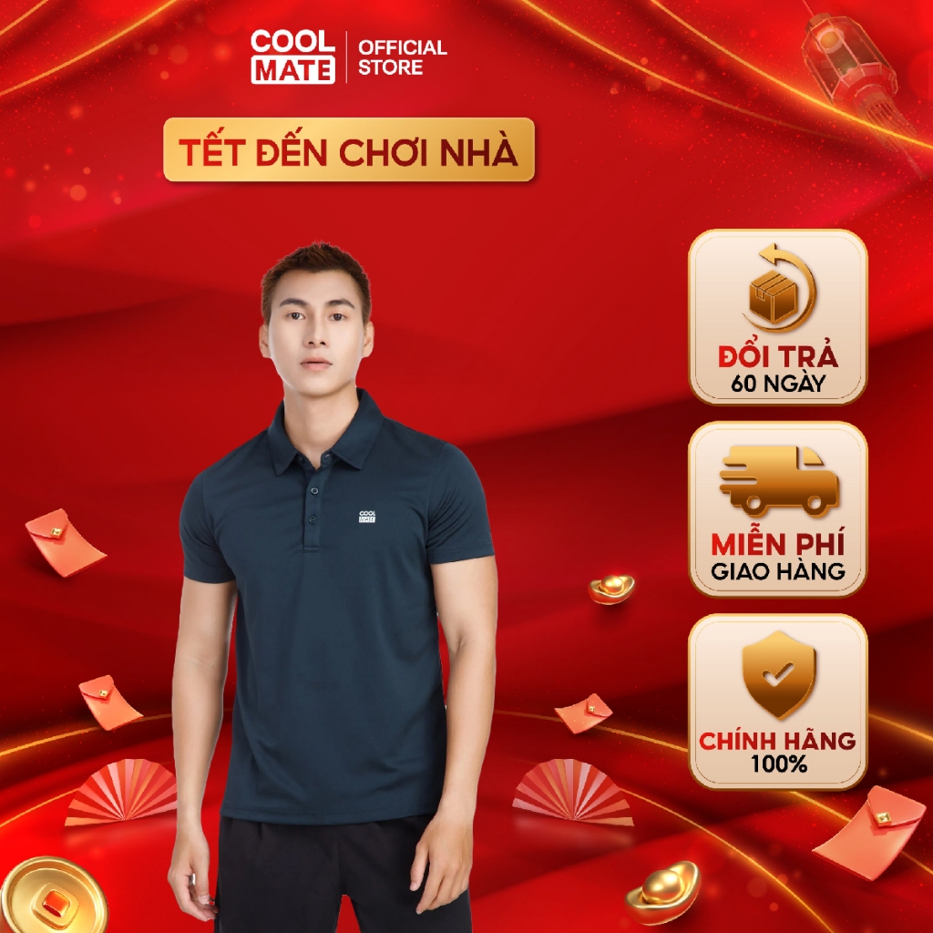 Áo Polo thể thao nam ProMax-S1 Logo thương hiệu Coolmate AW