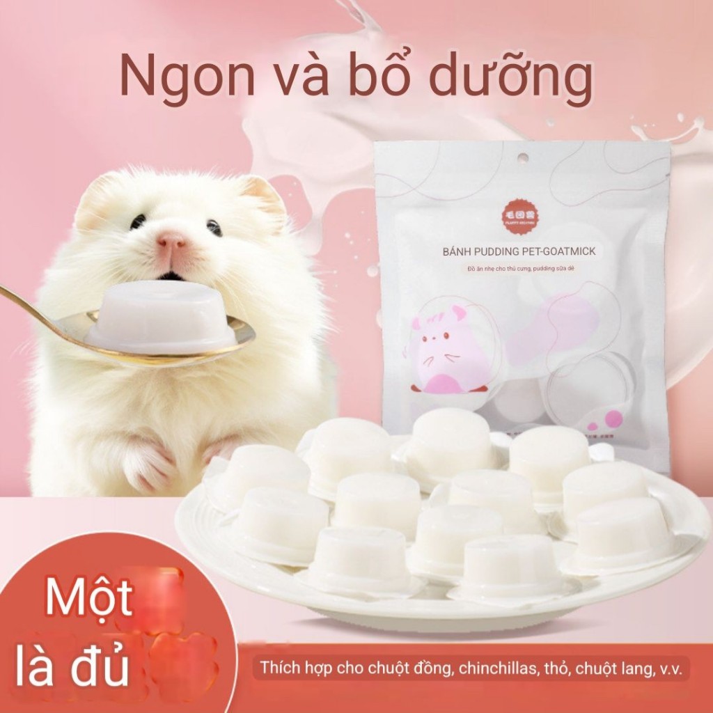 Thạch Rau Câu Trái Cây, Pudding sữa dê cho Hamster, Thỏ, Bọ, Sóc