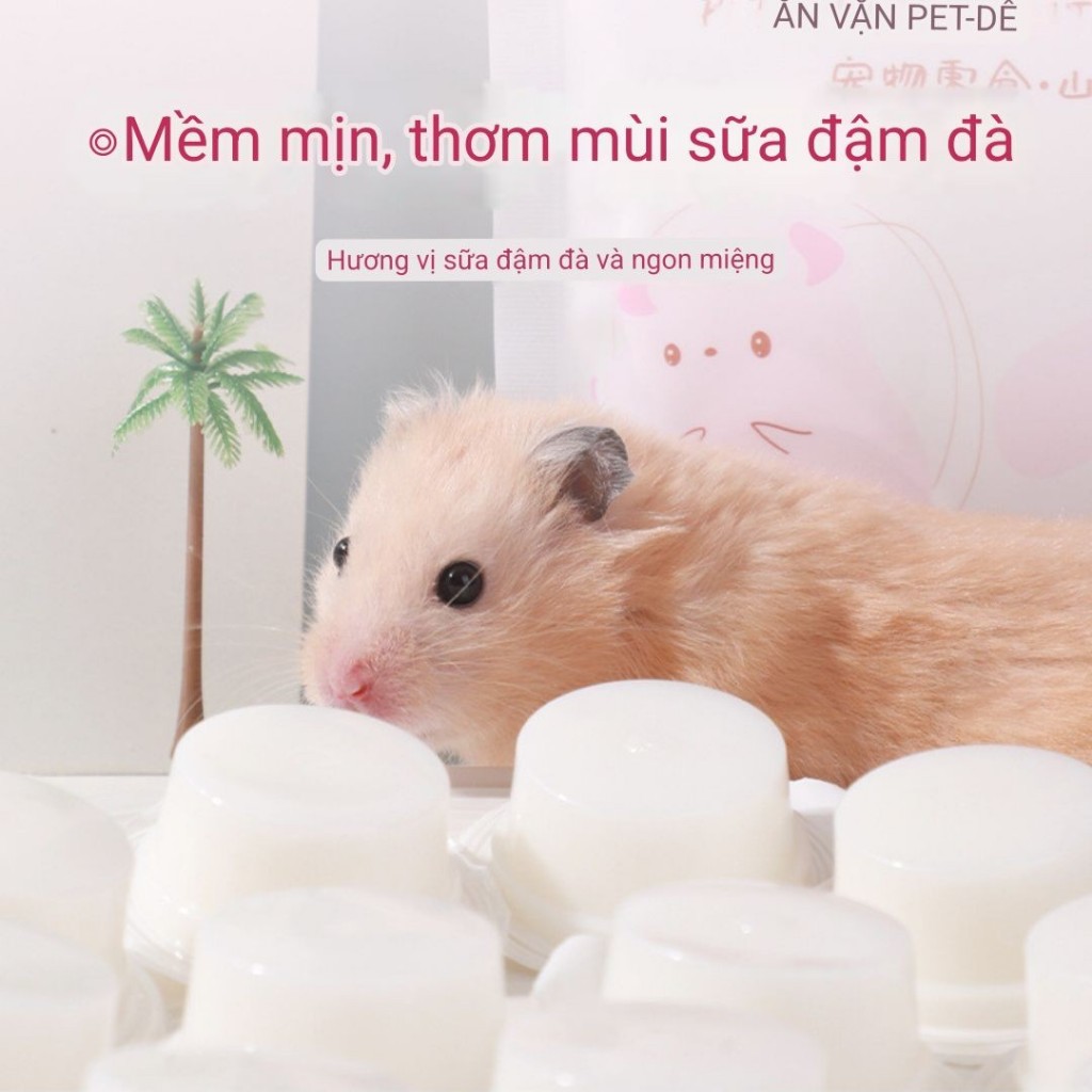 Thạch Rau Câu Trái Cây, Pudding sữa dê cho Hamster, Thỏ, Bọ, Sóc
