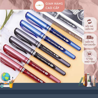 Bút mực gel nước màu ĐEN ngòi 1mm nét viết mượt mà không nhòe mực ngòi to chứa mực lớn dùng lâu dài