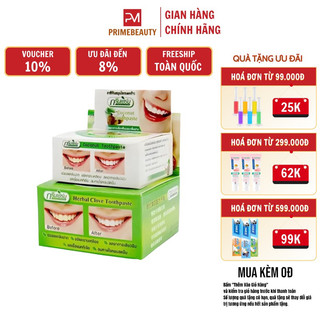 Kem Tẩy Trắng Răng Dừa Greenherb Herbal Clove Toothpaste Thái Lan